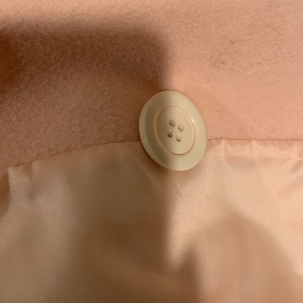 Harve Bernard Women's Pink Buttoned Wool Peacoat Size 10 - Picture 8 of 9